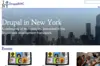 A screen shot of the redesigned drupalnyc.org website